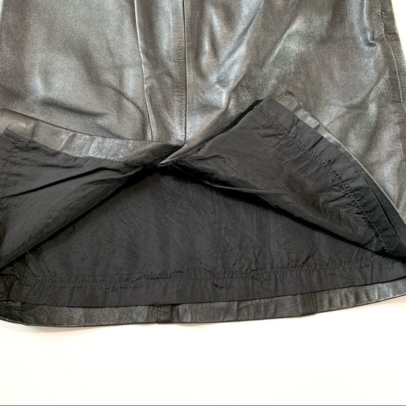 The Olde Hide House Black Leather Skirt - Picture 3 of 8